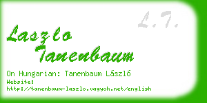 laszlo tanenbaum business card